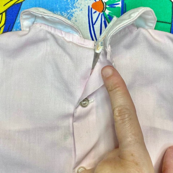 Vintage 70s pink & white chicken kids dress 🐣 - Picture 4 of 6